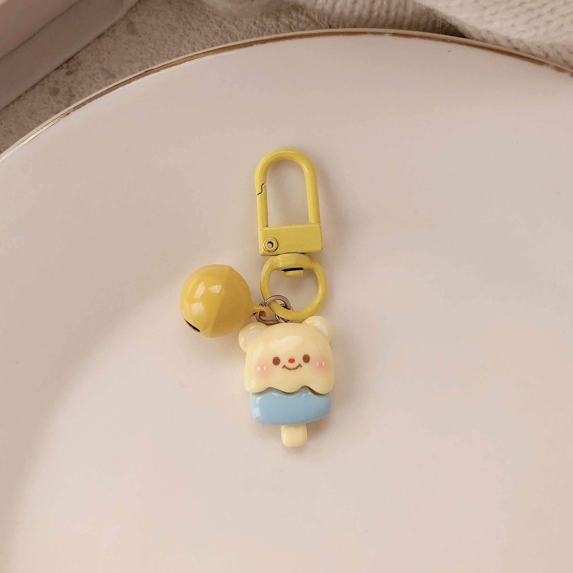 Llavero de oso airpods funda protectora colgante de carcasa para auriculares colgante de carcasa de teléfono móvil de bricolaje colgante de cadena joyería llave