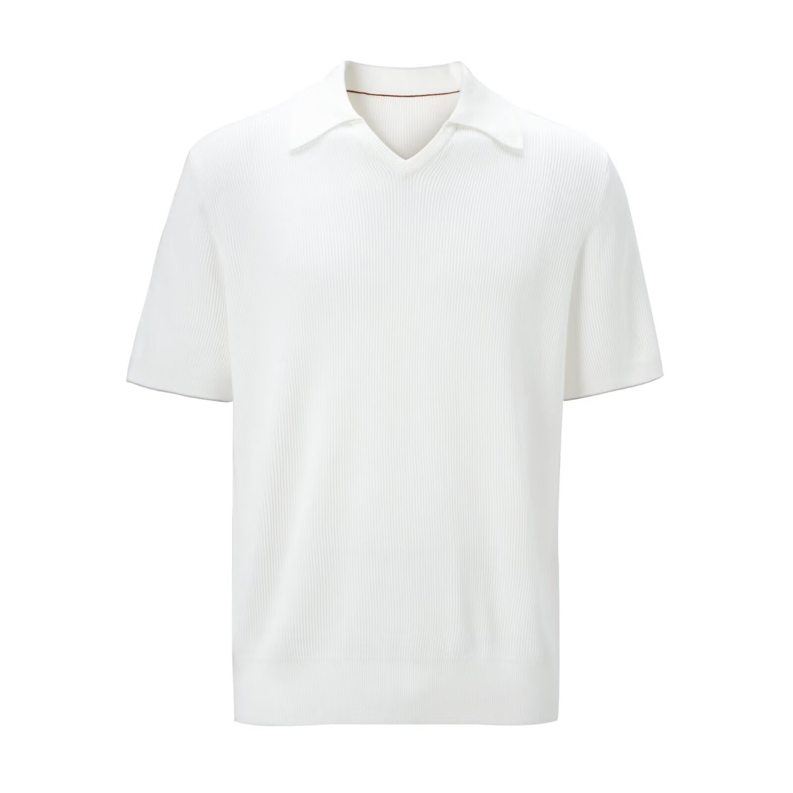 Polo camiseta de punto camiseta de manga corta camiseta hombre cuello en V mallas agujeradas viejos negocios hielo seda fábrica de verano transfronteriza mayorista