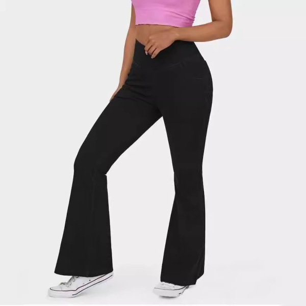 denim flared trousers