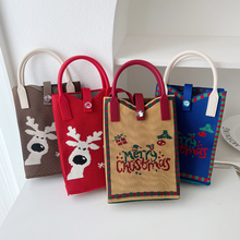 新款韩版针织手机包女可爱卡通图案斜挎包出行便携零钱包个性百搭