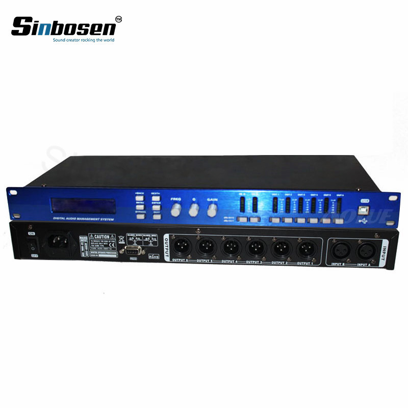Procesador de Audio Digital D226 2 Entradas 6 Salidas para Altavoces