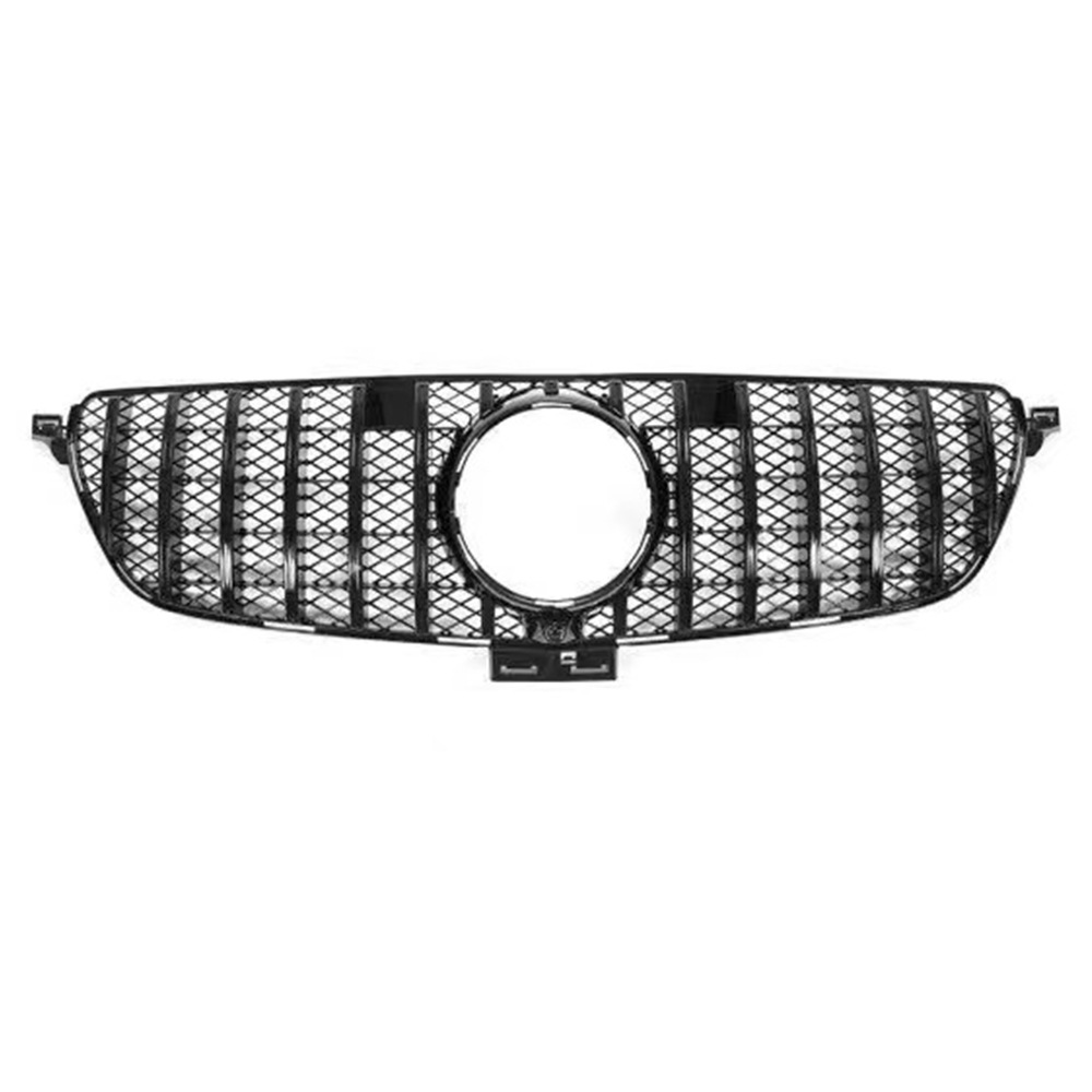 Suitable for 2015-2019 Mercedes-Benz Gle W166 Modified Center Grille Gt Vertical Strip Starry Front Bumper Air Intake Grille
