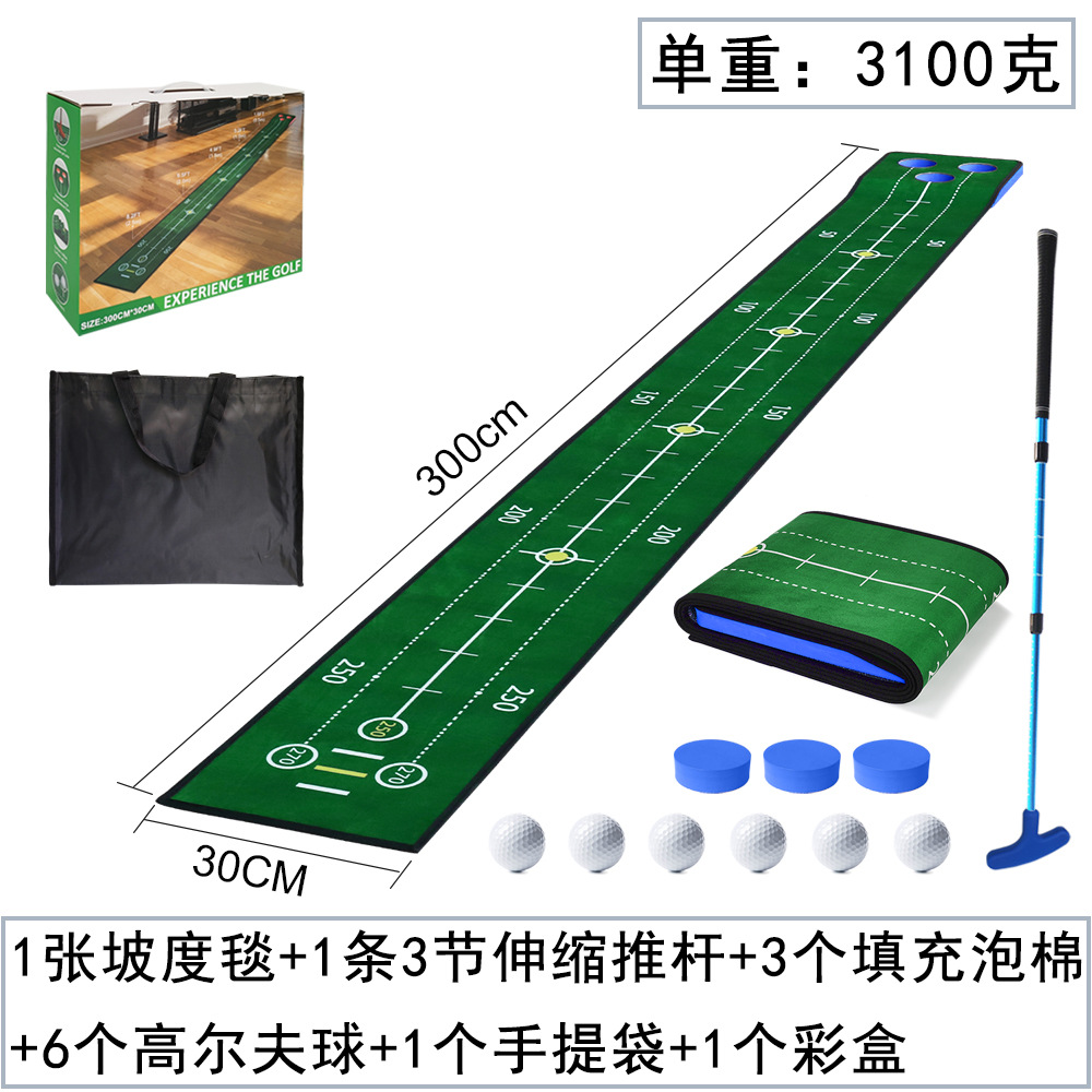 Venta directa de fábrica, dispositivo de práctica para poner golf, conjunto de manta de práctica universal para interiores y exteriores, manta de entrenamiento para poner