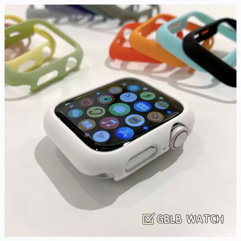 Cassa per orologio smerigliata di vendita calda con cornice protettiva scavata Iwatch per accessorio da metà confezione per orologio di controllo sensibile e alla moda_voghion.com