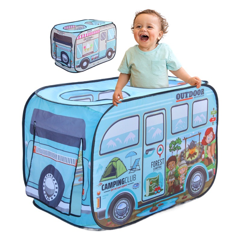 Tienda de Juegos de Auto para Niños de Poliéster, Plegable y Despliegue Rápido, para Interior image 1