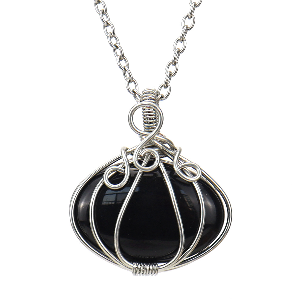 Simple Style Leaf Crystal Handmade Pendant Necklace 1 Piece