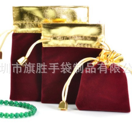 厂家生产珠宝袋首饰袋礼品袋绒布袋束绳袋束口袋拉绳袋手绒布盒