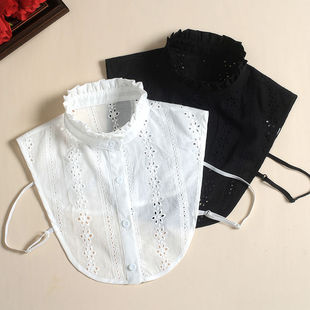 Cotton Jacquard Fake Collar All-match Autumn and Winter Sweater Sweater Fake Collar Autumn Shirt Decorative Collar Korean Style Fake Collar