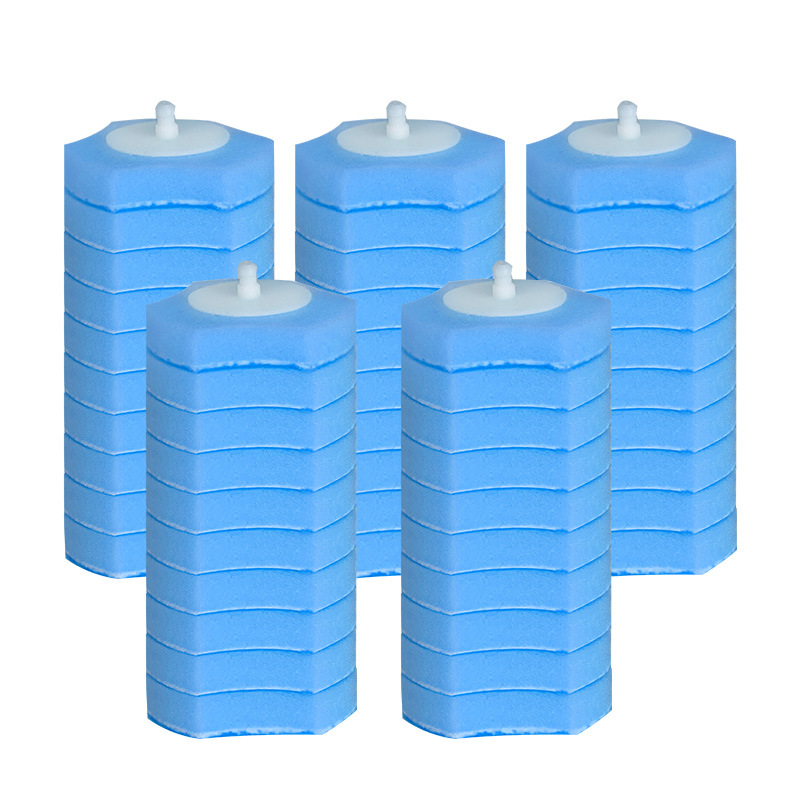 Disposable Sponge Toilet Brush Head Bathroom Cleaning No Dead Angle Household Good Helper Replaceable Head