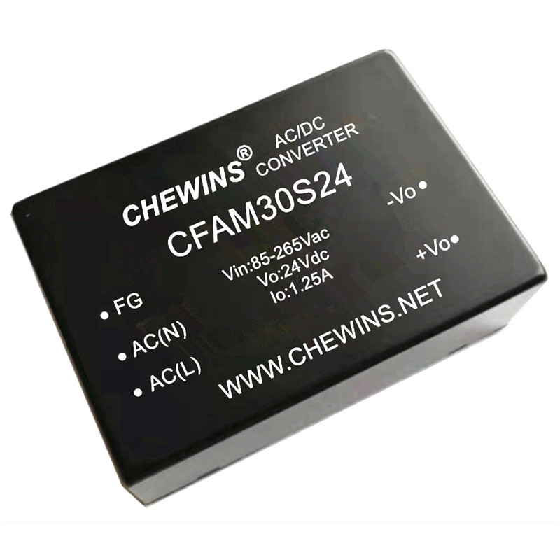 CFAM30S24 30瓦AC-DC模块电源1.25A宽电压输入220V转24V单路输出