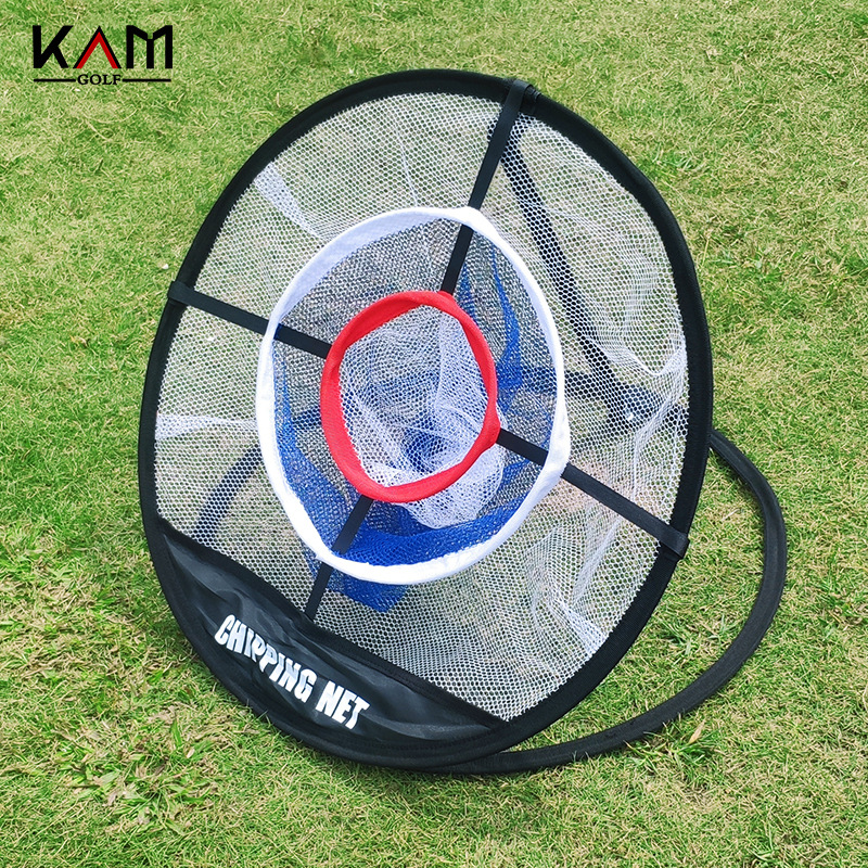 Fabricante en stock Golf llamativo Red de corte de la bola de práctica neta de entrenamiento de Golf Swing entrenador neto