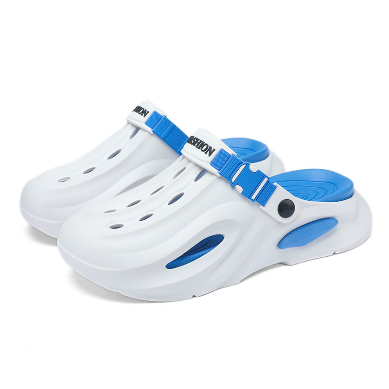 2025 verano nuevo estilo eva deportes al aire libre hombres y mujeres ocio suela gruesa hueco Baotou aumento par zapatos con agujeros