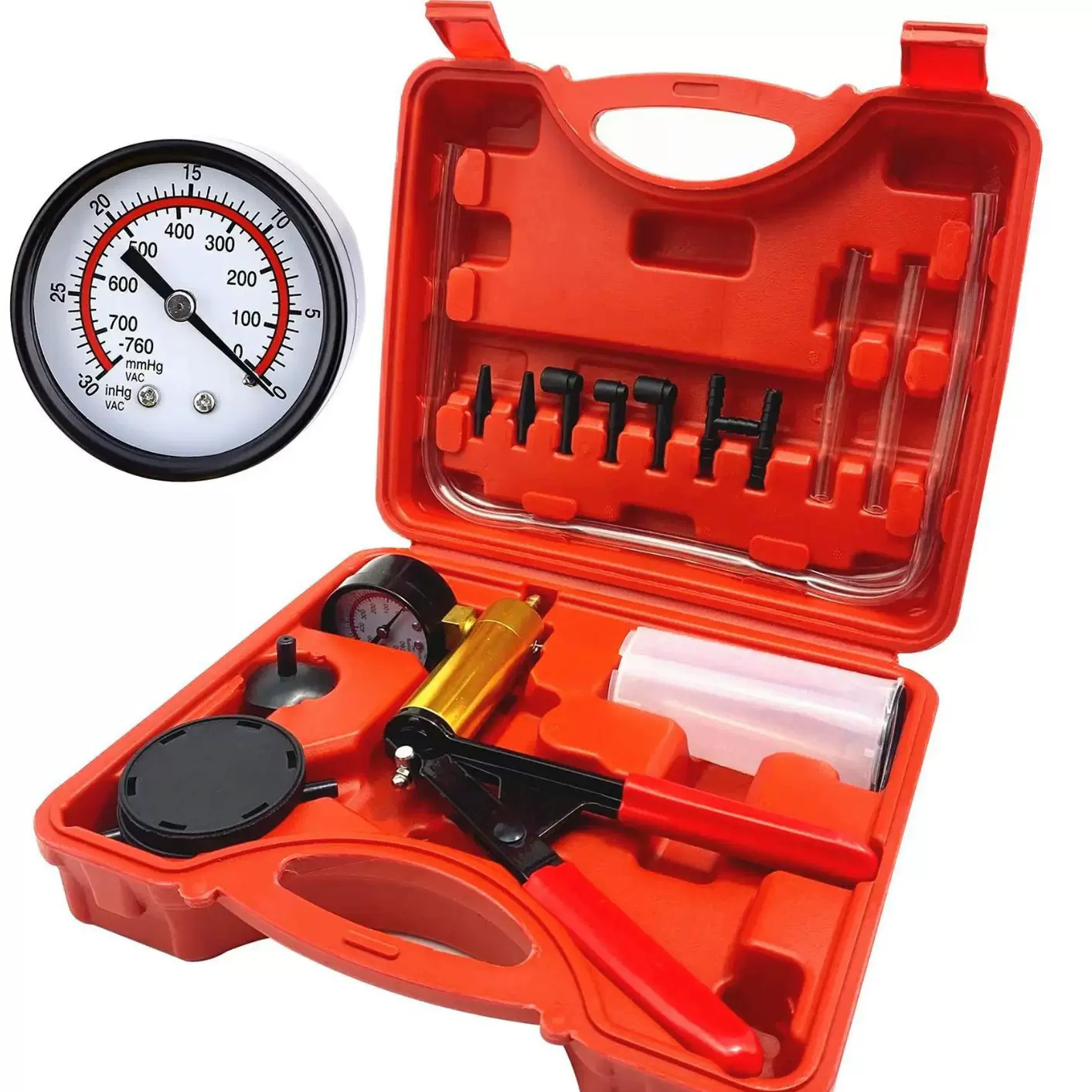 手动真空泵 刹车油更换工具汽车手动吸力枪 汽车抽油检测仪套装