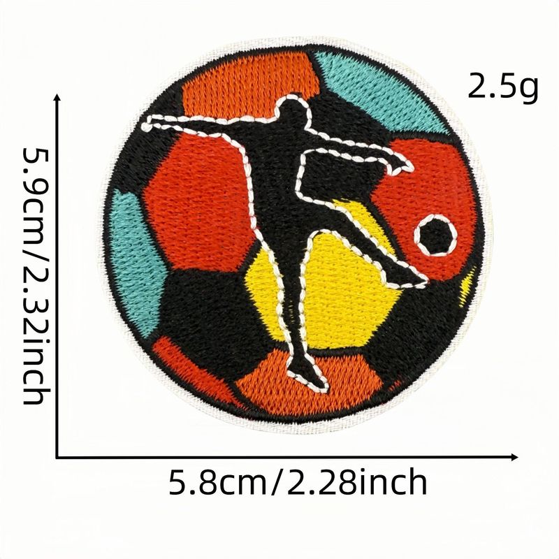 新しい漫画サッカースポーツ刺繍布ステッカーカラー落書きパッチコンピュータ刺繍衣類アクセサリー在庫卸売|undefined