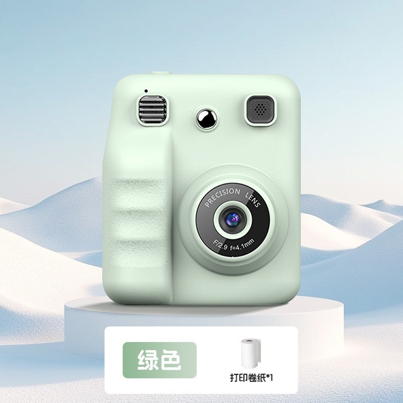 Nueva cámara instantánea transfronteriza, cámara de impresión térmica para niños Polaroid portátil, regalo del día del niño