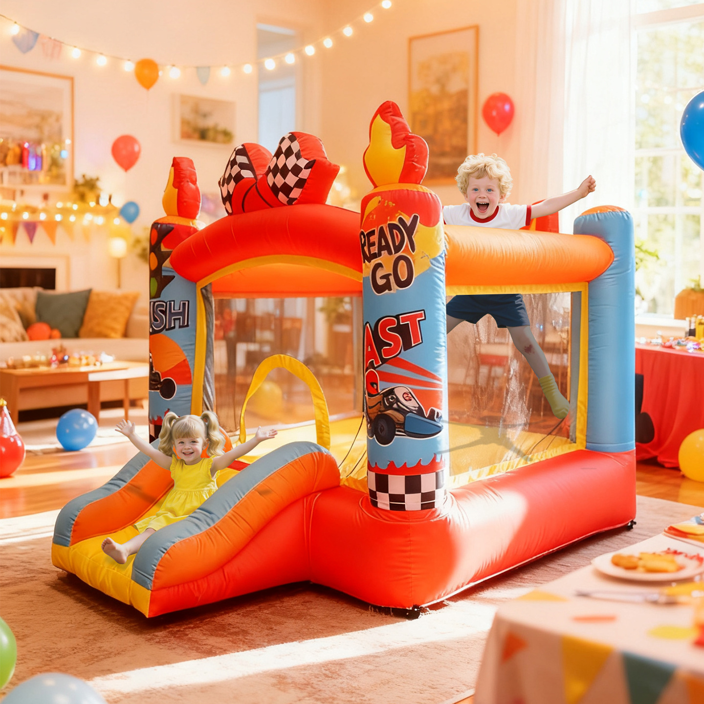 castillo infláble al aire libre con tobogan infláble doméstico con tobogan infláble para niños pequeños castillo infláble combinación de juguetes de parque de atracciones