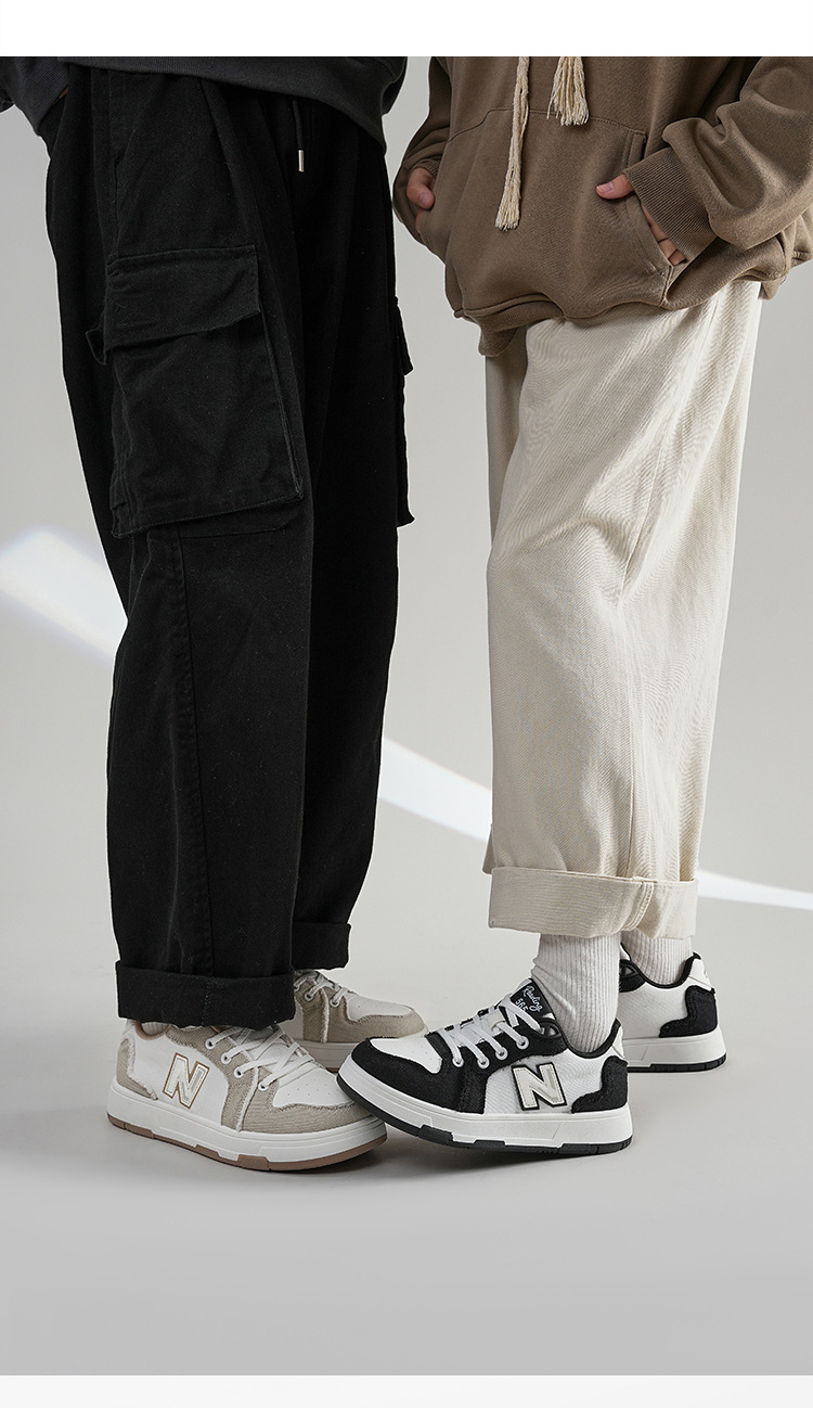 Giày sneaker nam cổ thấp đế dày phong cách retro thể thao — 565 Trắng Xanh chi tiết 8