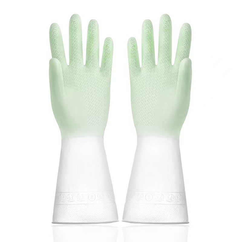 Kitchen Cleaning Rubber Gloves For Dishwashing And Laundry_voghion.com