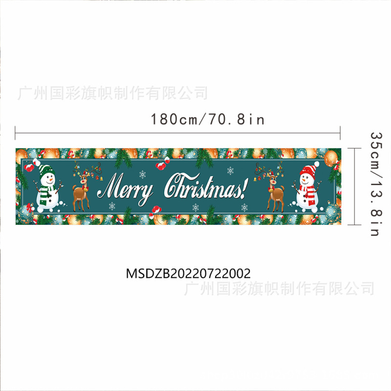 メーカー供給新しいクリスマステーブルフラグパーティー雰囲気会場レイアウト180*35センチメートルクリスマステーブルフラグ|undefined