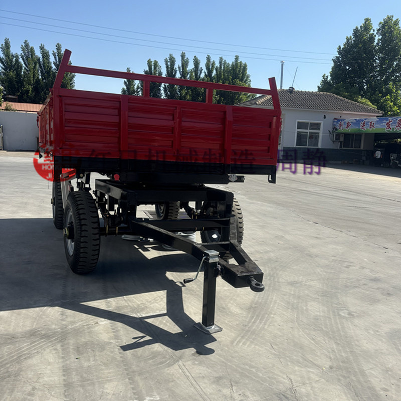 红日农用车斗   单轴双轮拖车   双轴四轮车斗   平板拖车