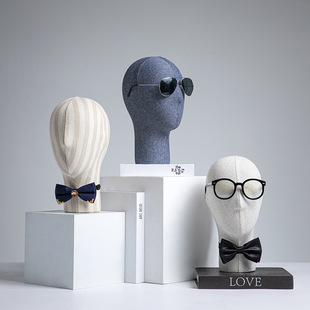 Clothing Store Hat Model Head Prop Display Rack Window Display Rack Dummy Head Wig Rack Men's and Women's Jewelry Head Mold