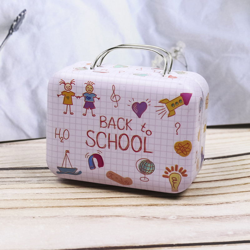 Retro maleta mini maleta caja de hierro caja de dulces monedero caja de monedas de regalo creativo caja de metal caja de embalaje