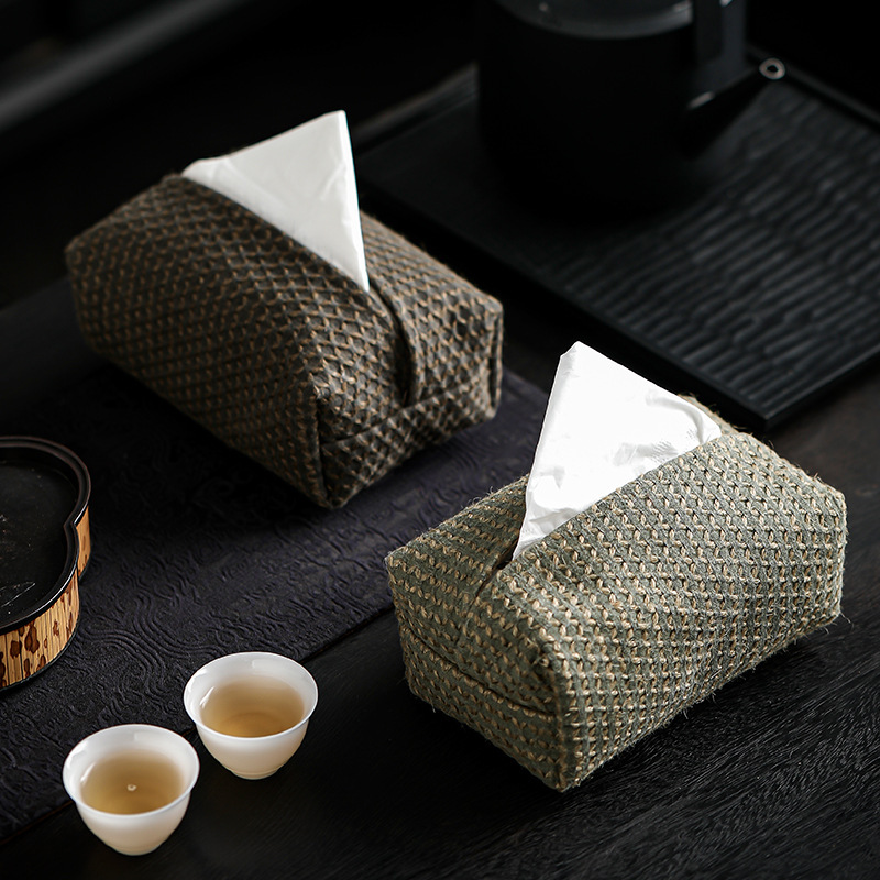 Japanese Zen Tissue Box Cotton and Linen Fabric Retro B&B Hotel Tissue Box Living Room Coffee Table Napkin Tissue Bag Japanese Zen Tissue Box Cotton and Linen Fabric Retro B&B Hotel Tissue Box Living Room Coffee Table Napkin Tissue Bag