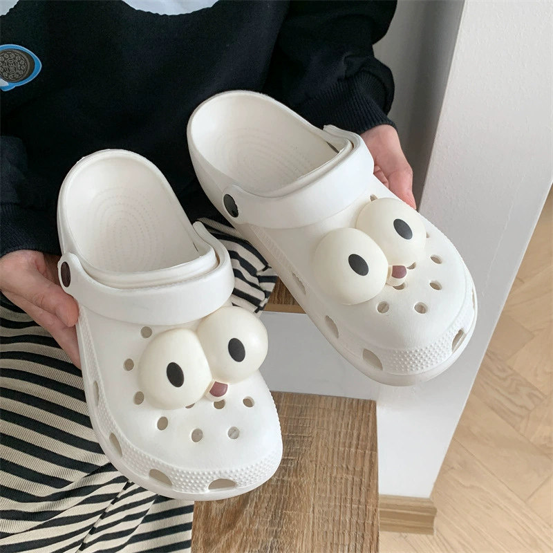 Туфли с отверстиями для женщин ins модные Нескользящие сетчатые красные милые толстые подошвы летние пляжные сандалии для медсестер на открытом воздухе для женщин