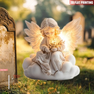 Cross-Border New Garden Stake Decoration Courtyard Plaque Acrylic Outdoor Garden Decoration Ground Plug