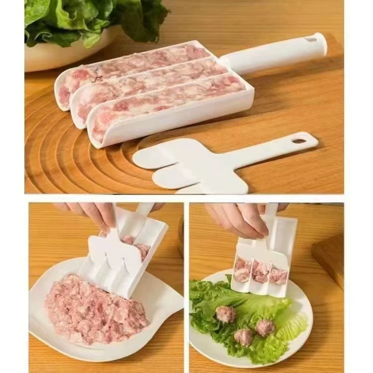 Креативная кухонная формочка для фрикаделек из мяса и рыбы, форма для ингредиентов, слепень для креветок, начинка из мяса, блюдо, пельмени, ложка
