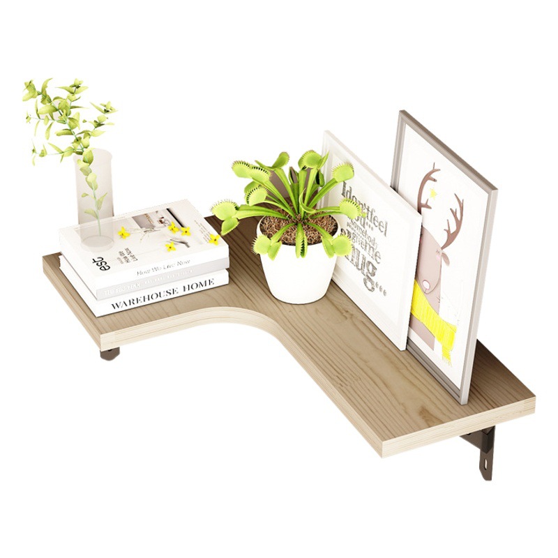 Estante esquinero de madera para sala de estar, estante esquinero de hierro forjado, organizador de almacenamiento para dormitorio, estante colgante de pared para cocina.