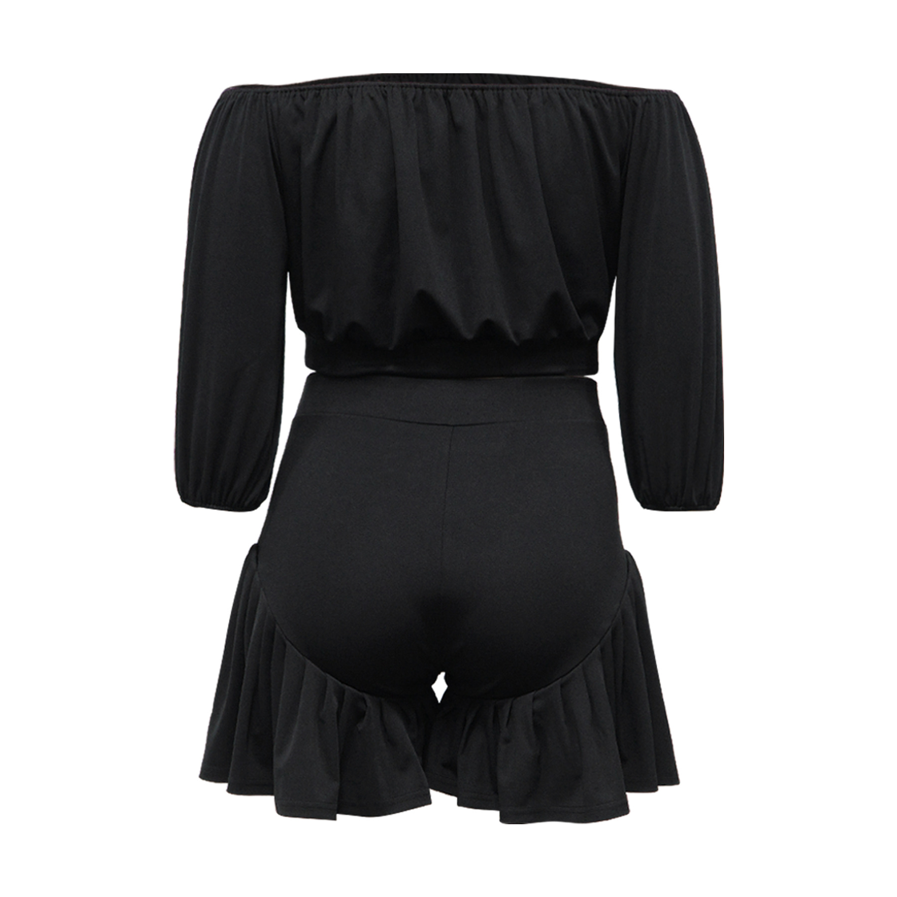 Casual Solid Color Spandex Polyester display picture 5