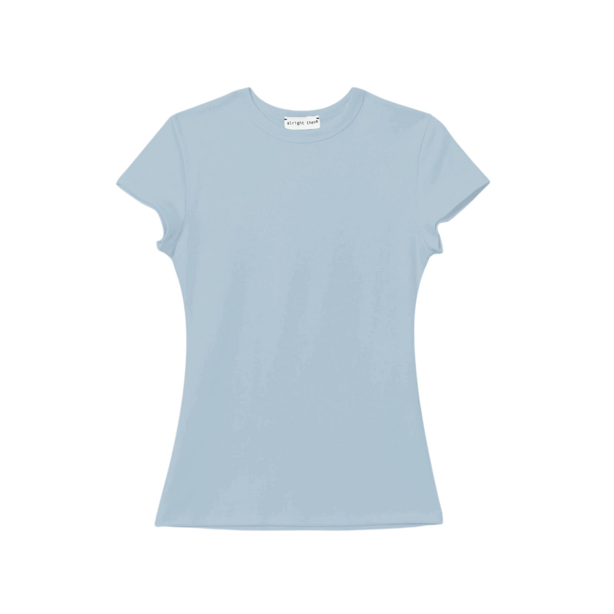 Blue round neck short sleeves