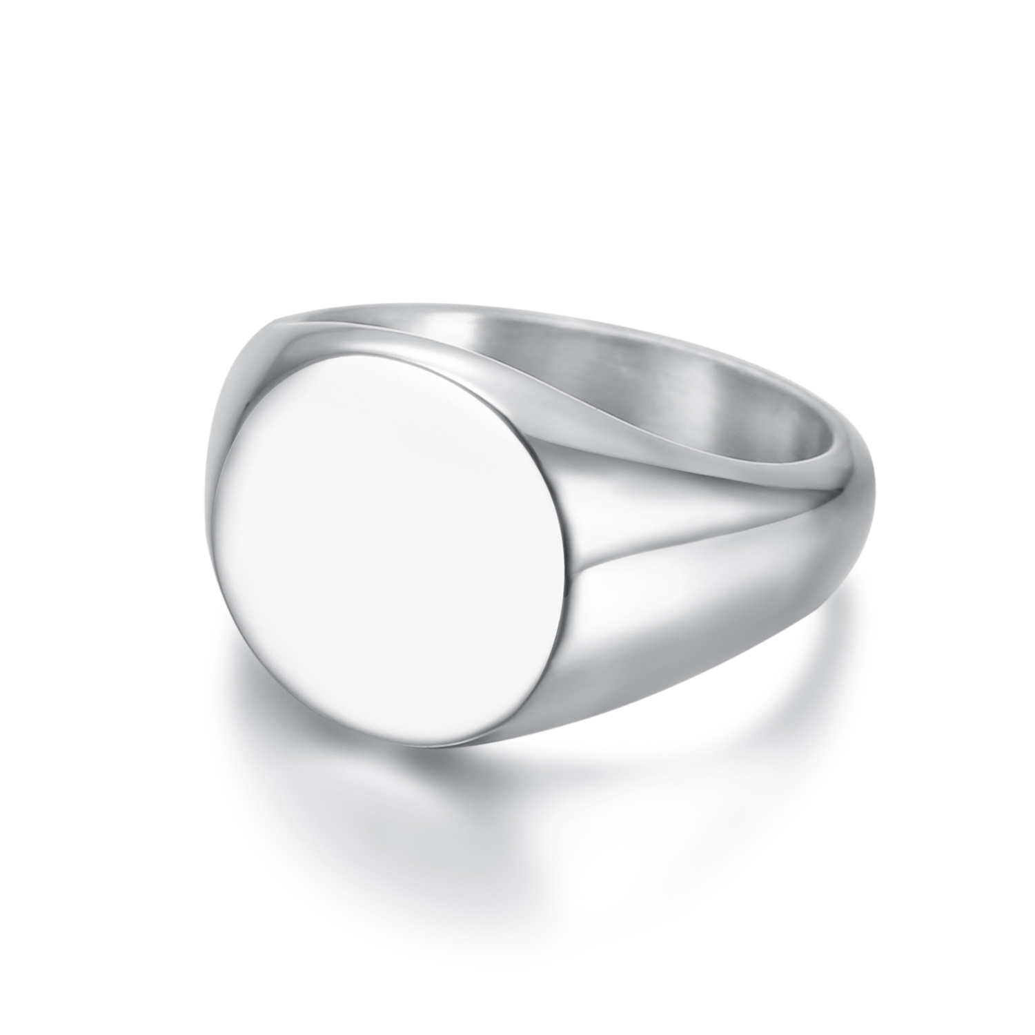 Street Occasion 304 Stainless Steel Material Solid Color Pattern All Seasons Season Wholesale Jewelry Simple Style Solid Color 304 Stainless Steel Plating Stainless Steel Rings