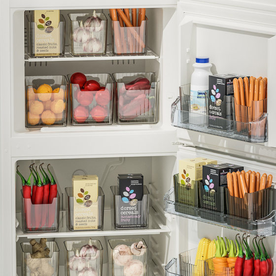 Refrigerator Side Door Storage Box Multifunctional Scallion, Ginger and Garlic Preservation Box Kitchen Finishing Artifact Food Sub-storage Box