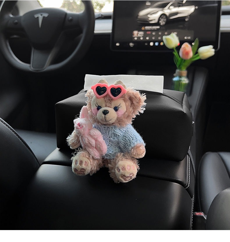 Shirley Mei car tissue box car inner hand box paper box cute car center console tissue bag high sense