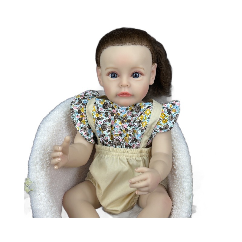 CM niños muñecas pesadas simulación muñecas de goma blanda muñecas de regalo de cumpleaños muñecas 55 bebé transfronterizo realista