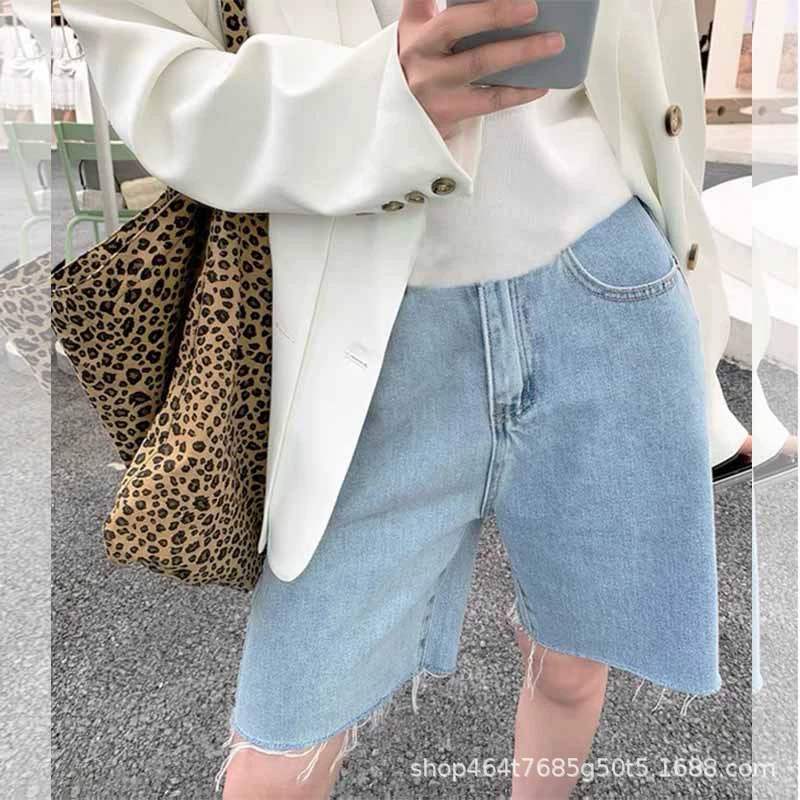 Качество Tmall ~ в наличии джинсовые шорты для беременных, летние брюки для беременных, джинсы для беременных [доставка 1 шт.]