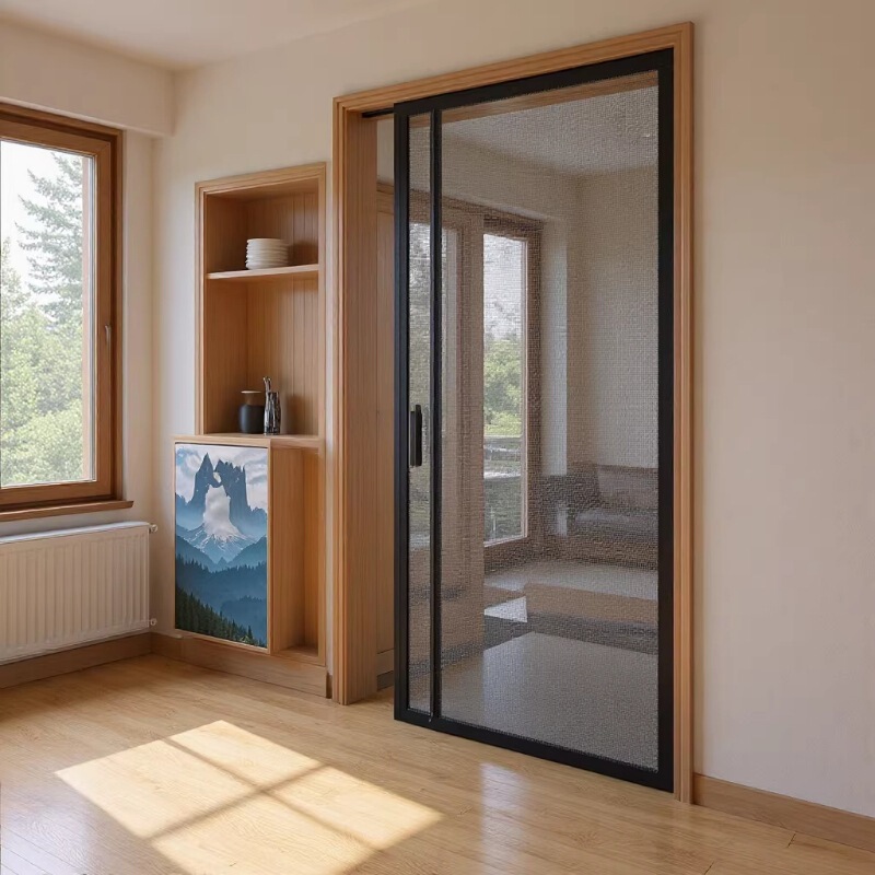2026 Summer New High-End Anti-Mosquito Magnetic Door Curtain, Household Entry Screen Door, Fly-Proof Magic Tape Screen Curtain