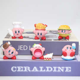 卡通动漫游戏周边星之卡比公仔手办模型蛋糕装饰品汽车车载小摆件