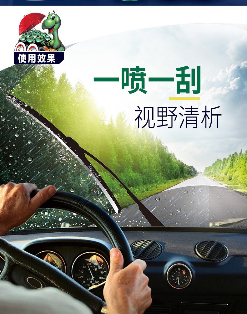 Turtle Brand Glass Water for Cars, Winter Antifreeze, Summer Wiper Water, Universal for All Seasons, Decontamination and Oil Film Removal