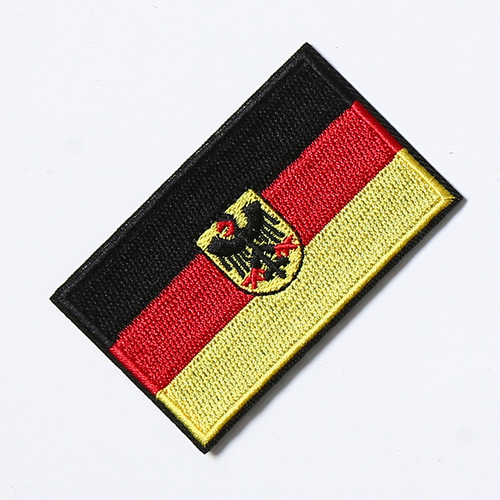 Embroidered patch with the German Deutschland Eagle Shield flag, morale badge, clothing decoration patch, backpack patch