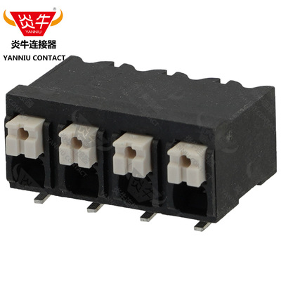 5.0mm炎牛SMT贴片弹簧式接线端子YN212R/DG/KF2050R/SPT-SMD1.5-H