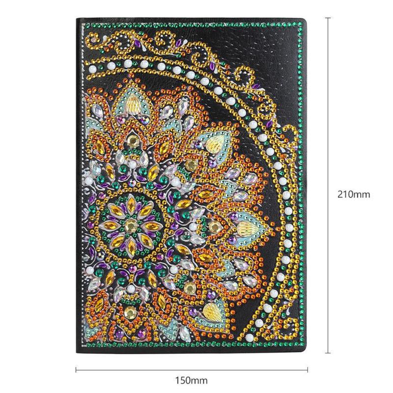 Cuaderno de dibujo de diamantes transfronterizos 5d punto diámetro pintura pegatinas de sexo opuesto mariposa DIY manual cuaderno de notas de cristal