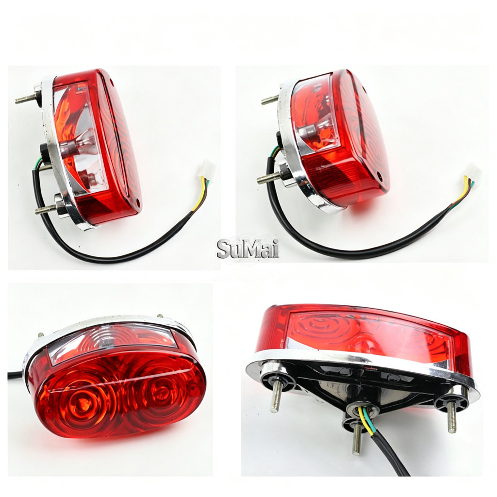 Atv Four-Wheel Beach Vehicle Go-Kart Accessories Big Bull Rear Tail Light Big Dinosaur Night Driving Light Brake Light