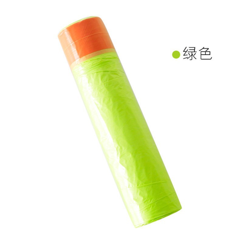 Green garbage bag