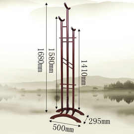 红木衣架落地衣帽架卧室实木挂衣架非洲花梨新中式衣服架