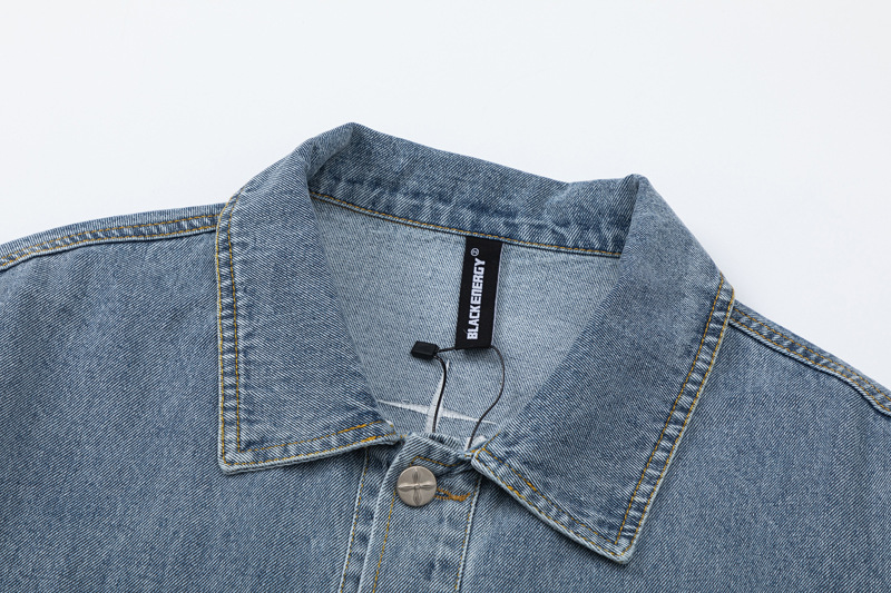 Herrenbekleidung Nische High Sense Denim Herren- und Damen-Ins Fashion Brand Casual Loose Jacket_voghion.com