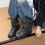 厚底圆头新款秋冬女靴