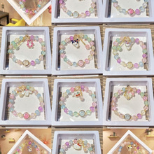 盒装新款爆花水晶网红彩色手链女超仙森系学生in韩版简约小众饰品